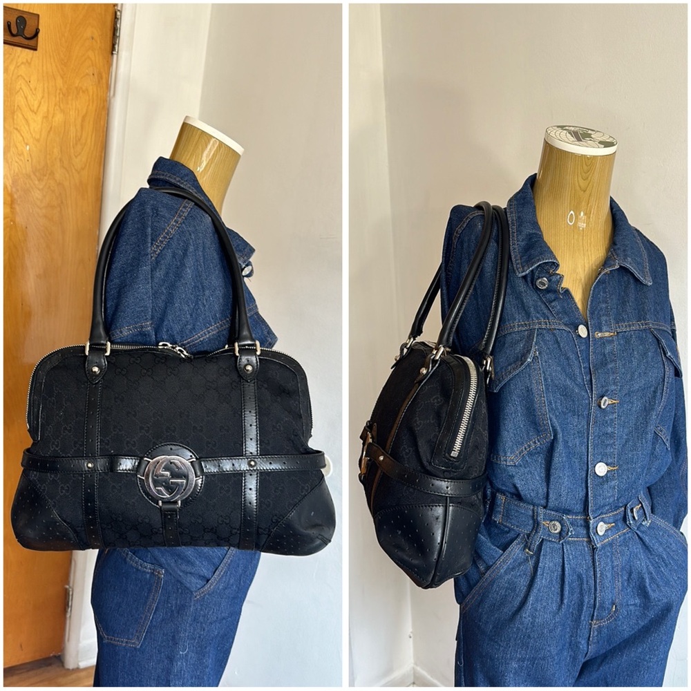 Gucci GG Monogram Reins Shoulder Bag
